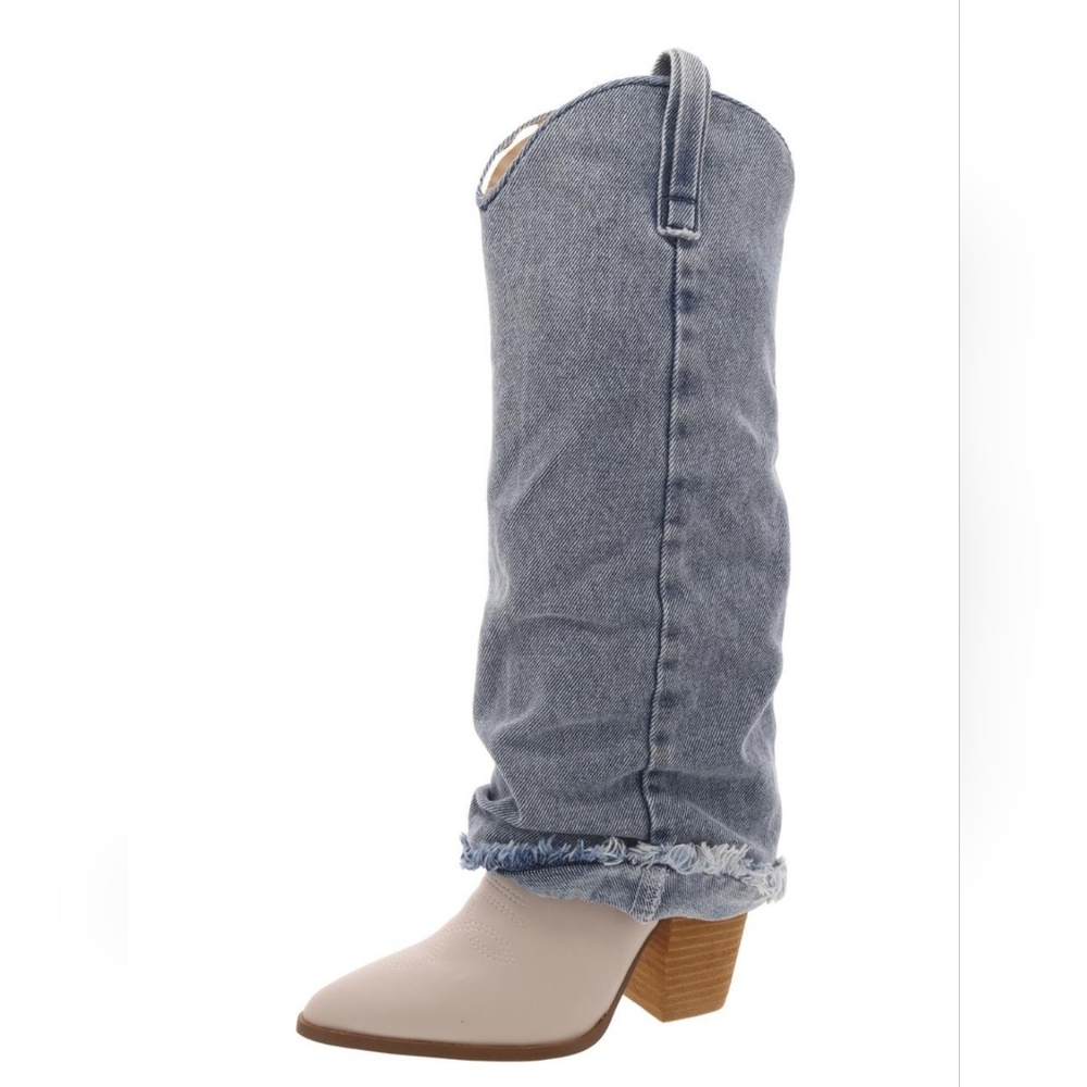 👢Steve Madden Lassy Denim 7.5 Boots👢